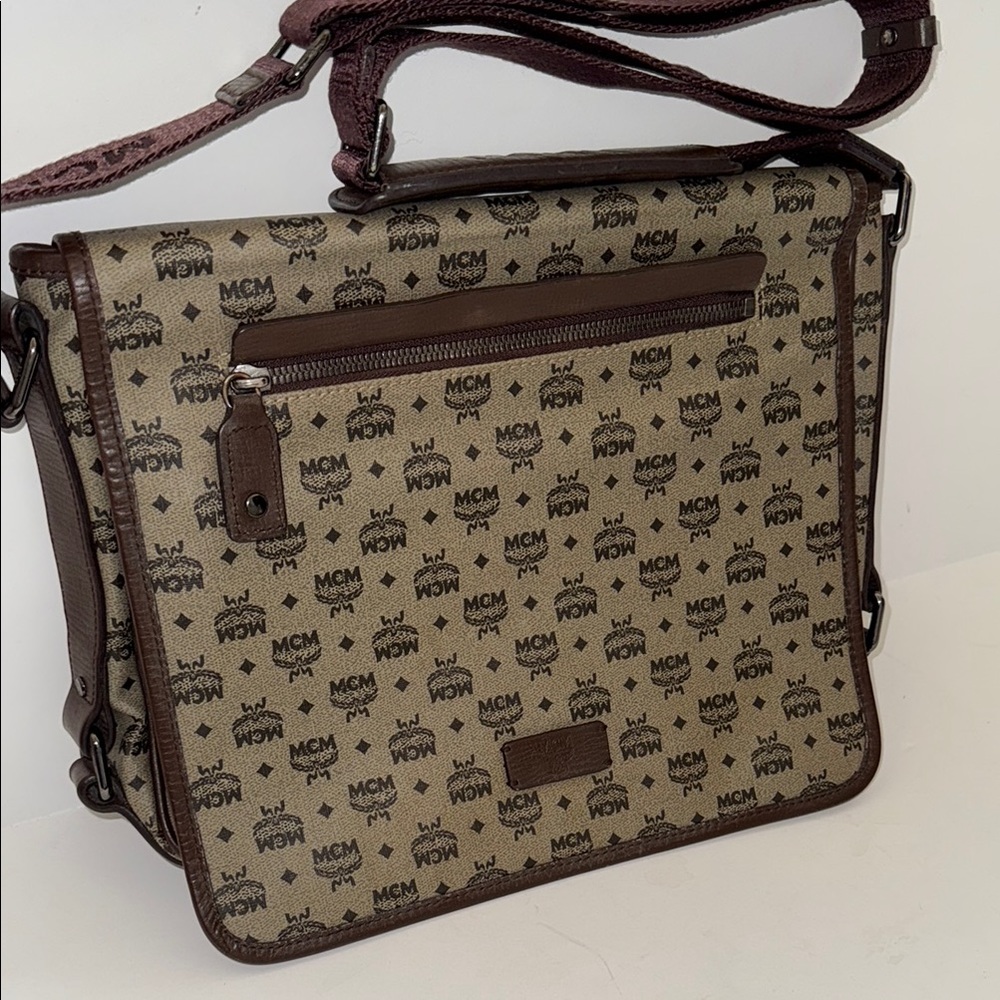 MCM Brown Messenger Bag
